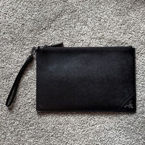 Prada black saffiano Clutch